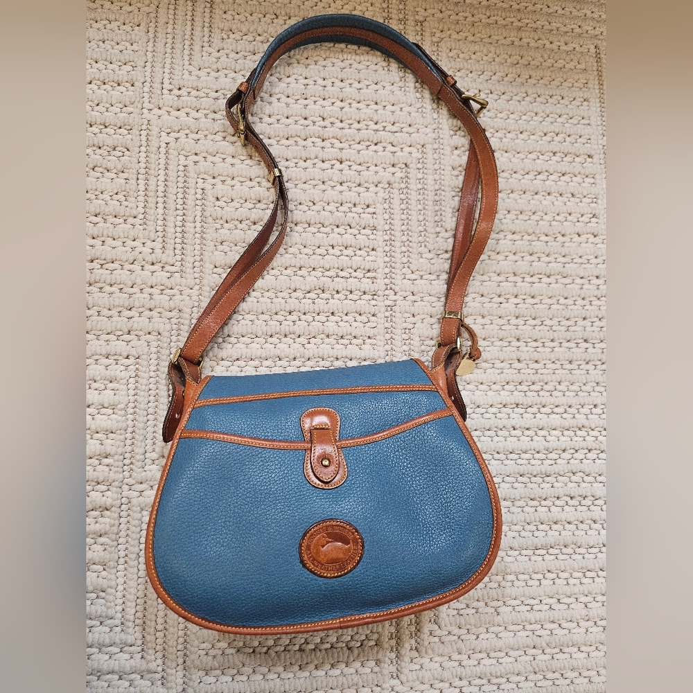 Vintage Dooney & Bourke Large Horshoe Blue - Picture 4 of 15